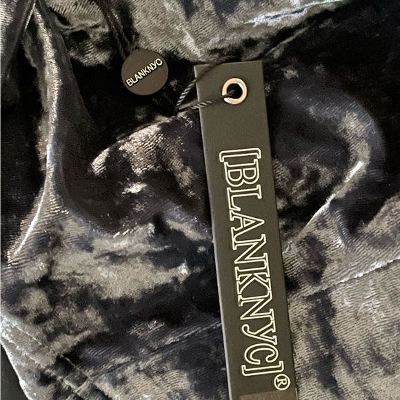 Blank NYC Crushed Velvet Moto Jacket | Draped Zip Up Blazer | Size S - Picture 12 of 12